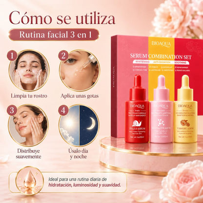 ✨ BIOAQUA 3 en 1 | Piel Radiante, Hidratada y Rejuvenecida
